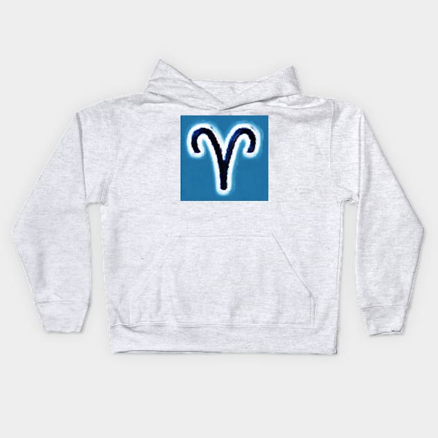 Aries Symbol Kids Hoodie by m2inspiration